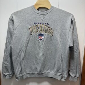 Vintage 90's Champion Made In Mexico‎ NFL Minnesota Vikings Crewneck Sweater XXL